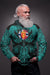 Viking Sami Zip Hoodie Valknut of Odin Cyan RLT12 - Wonder Print Shop