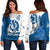 Scotland Rugby Off Shoulder Sweater Scottish Coat Of Arms Mix Thistle Newest Version - Wonder Print Shop