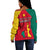 Cameroon Off Shoulder Sweater Independence Day Cameroonians Pattern LT13 - Wonder Print Shop