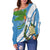 (Custom Personalised) Guatemala Off Shoulder Sweater Resplendent Quetzal Gorgeous LT13 - Wonder Print Shop