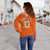 (Custom Text and Number) Netherlands Football Off Shoulder Sweater 2022 Soccer World Cup Oranje Champions LT13 - Wonder Print Shop