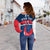 (Custom Text and Number) France Football The Blues Off Shoulder Sweater Les Bleus Le Champion 2022 World Cup LT13 - Wonder Print Shop