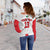 (Custom Text and Number) Morocco Football Off Shoulder Sweater World Cup 2022 Soccer Lions de l'Atlas Champions LT13 - Wonder Print Shop