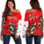 Canada Haida Off Shoulder Sweater Maple Leaf Canadian LT13 - Wonder Print Shop