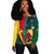 Cameroon Off Shoulder Sweater Map Cameroun Style Flag LT13 - Wonder Print Shop