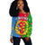 Eritrea Off Shoulder Sweater Eritrean Map Mix African Pattern Simple Style - Wonder Print Shop