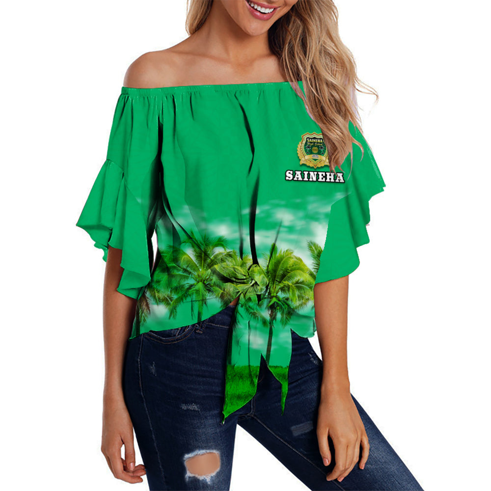 custom-personalised-saineha-high-school-off-shoulder-waist-wrap-top-original