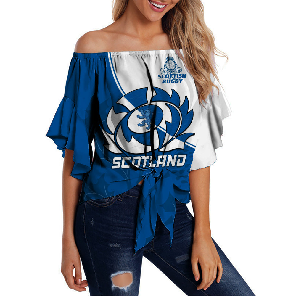 scotland-rugby-off-shoulder-wrap-waist-top-scottish-coat-of-arms-mix-thistle-newest-version