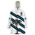 Fiji Rugby Tapa Pattern Fijian 7s White Wearable Blanket Hoodie LT14