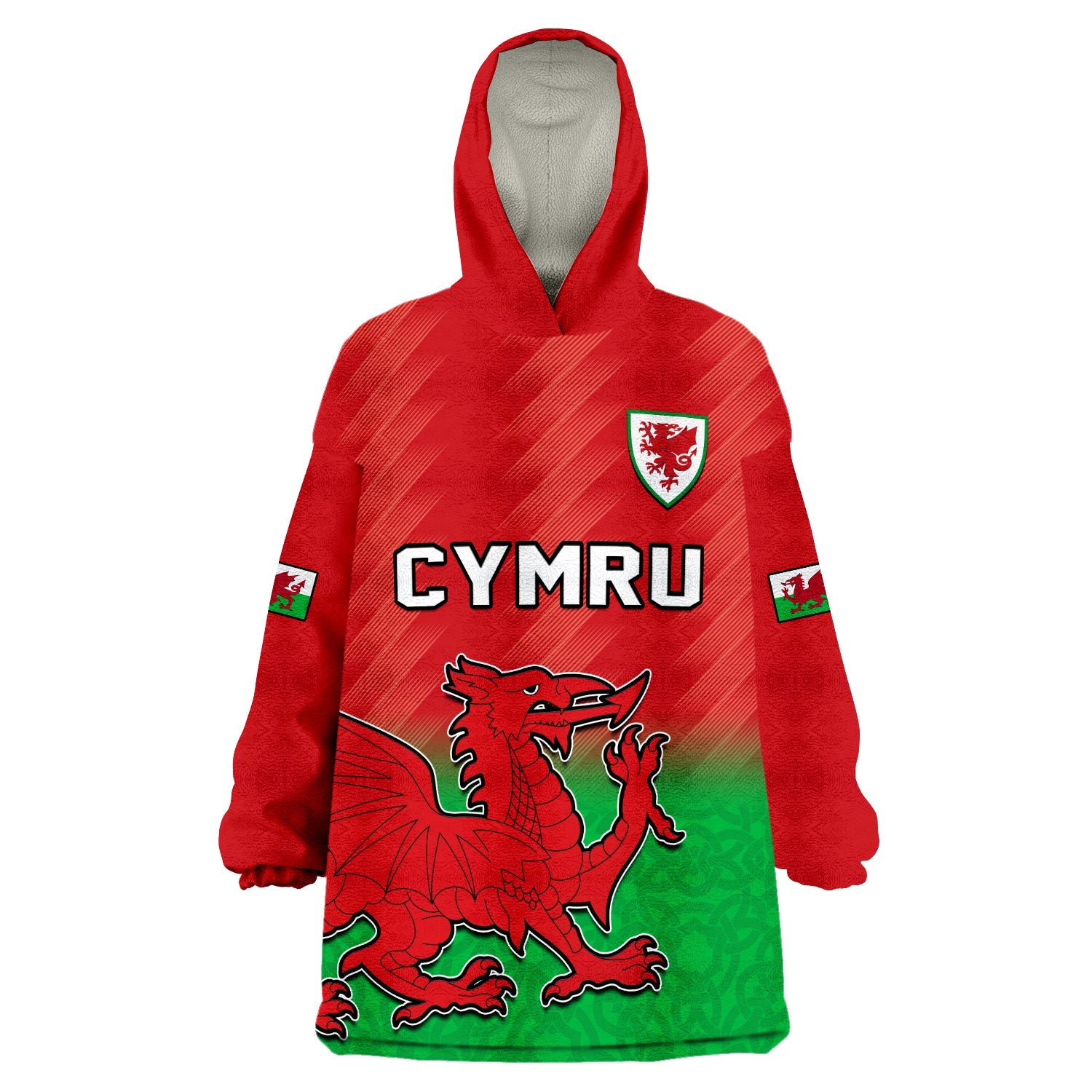 custom-text-and-number-wales-football-wearable-blanket-hoodie-world-cup-2022-come-on-cymru-yma-o-hyd