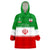 (Custom Personalised) Iran Football Wearable Blanket Hoodie Team Melli Champions World Cup 2022 - Wonder Print Shop