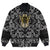 Viking Bomber Jacket Odin Skull With Weapon with Bandana Paisley Style RLT12 - Wonder Print Shop