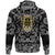 Viking Hoodie Odin Skull With Weapon with Bandana Paisley Style RLT12 - Wonder Print Shop