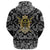 Viking Hoodie Odin Skull With Weapon with Bandana Paisley Style RLT12 - Wonder Print Shop