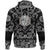 Viking Hoodie Odin Warrior with Bandana Paisley Style RLT12 - Wonder Print Shop