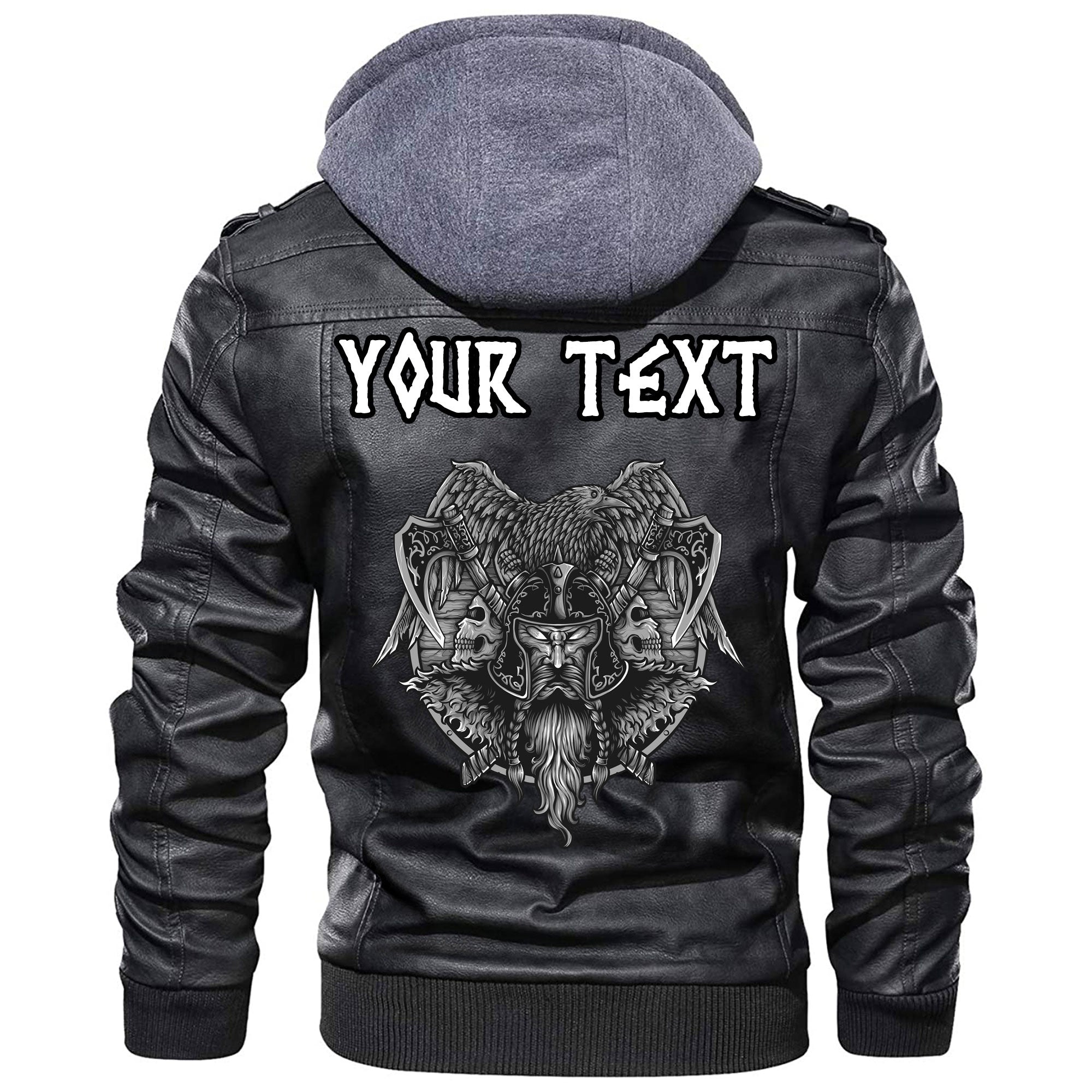 (Custom) Wonder Print Shop - Odin & Raven Special Version Leather Jacket RLT12 - Wonder Print Shop