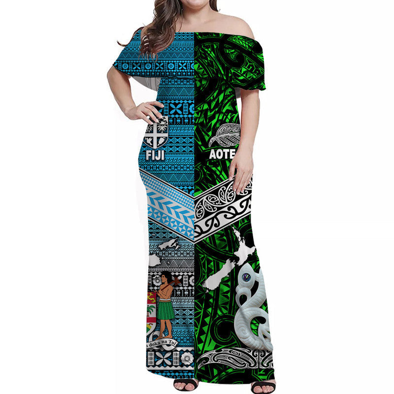 new-zealand-and-fiji-off-shoulder-long-dress-together-green