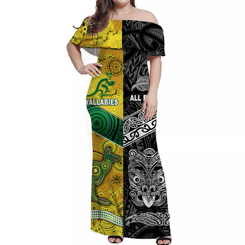 custom-personalised-new-zealand-maori-all-black-and-australia-wallabies-aboriginal-off-shoulder-long-dress-rugby-together