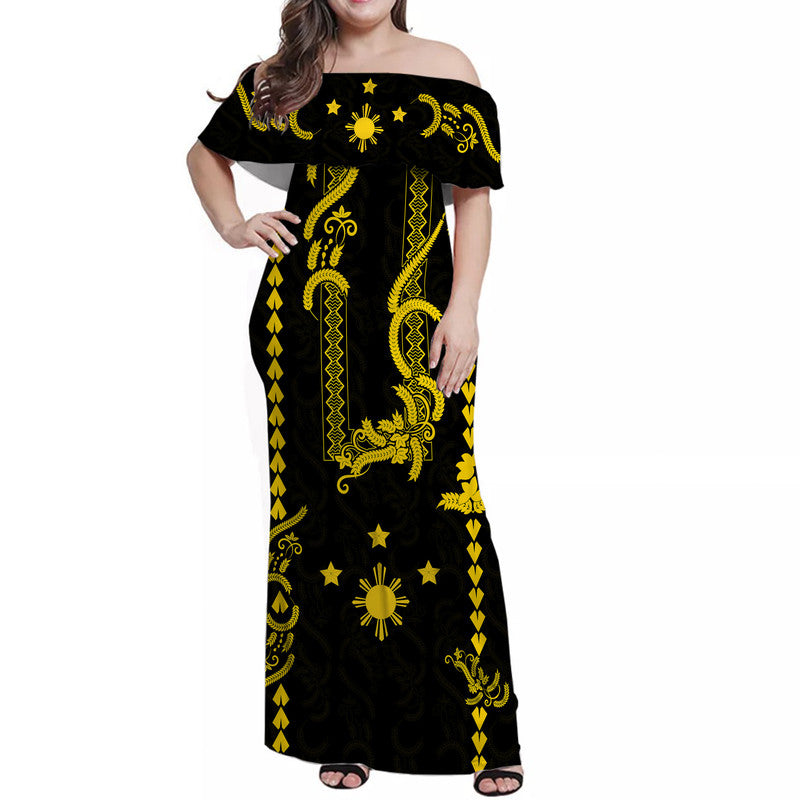 philippines-women-off-shoulder-long-dress-pechera-with-side-barong-patterns