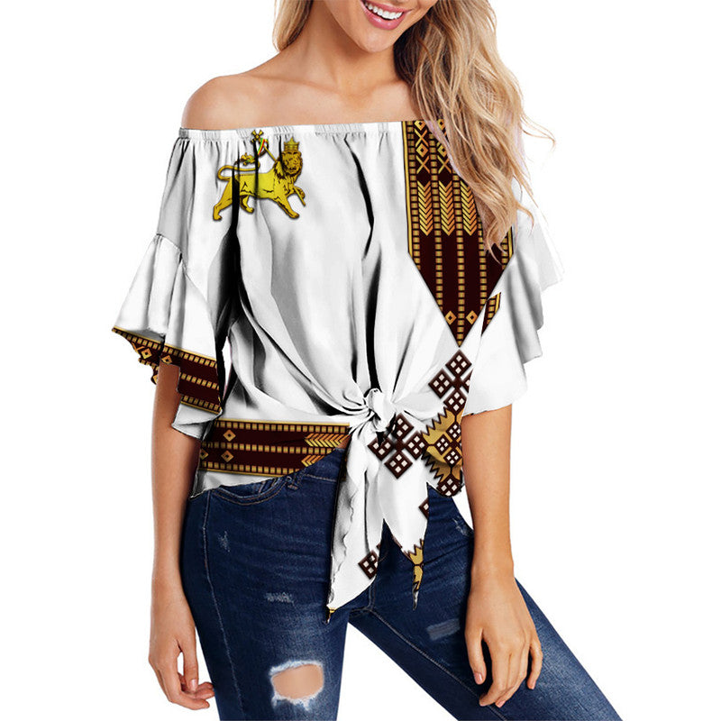 ethiopia-off-shoulder-waist-wrap-top-ethiopian-lion-of-judah-simple-tibeb-style-white