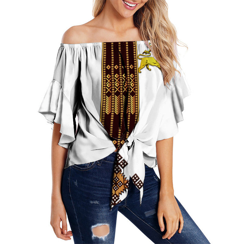 ethiopia-off-shoulder-waist-wrap-top-ethiopian-lion-of-judah-tibeb-vibes-no1-ver-white