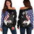 Personalised USA Rugby Sevens Off Shoulder Sweater The Eagles - Wonder Print Shop