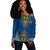 Kabu Verdi Dashiki Design Personalised Off Shoulder Sweater - Proud Cape Verdean - Wonder Print Shop