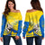 Personalised Ukraine Off Shoulder Sweater 31st Independence Anniversary - Wonder Print Shop