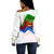 Eritrea Independence Day Off Shoulder Sweater Ethnic African Pattern - White - Wonder Print Shop