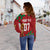 Personalised Portugal World Cup 2022 Off Shoulder Sweater Portuguesa Selecao - Wonder Print Shop