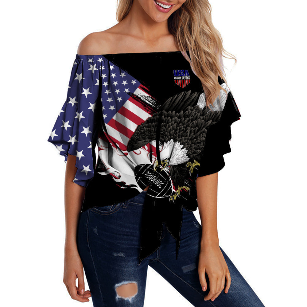 personalised-usa-rugby-sevens-off-shoulder-waist-wrap-top-the-eagles