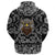 Viking Hoodie Old Skull Face Isolated with Bandana Paisley Style RLT12 - Wonder Print Shop