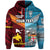 Custom Papua New Guinea Polynesian And Fiji Tapa Hoodie Together Bright Color LT8 - Wonder Print Shop