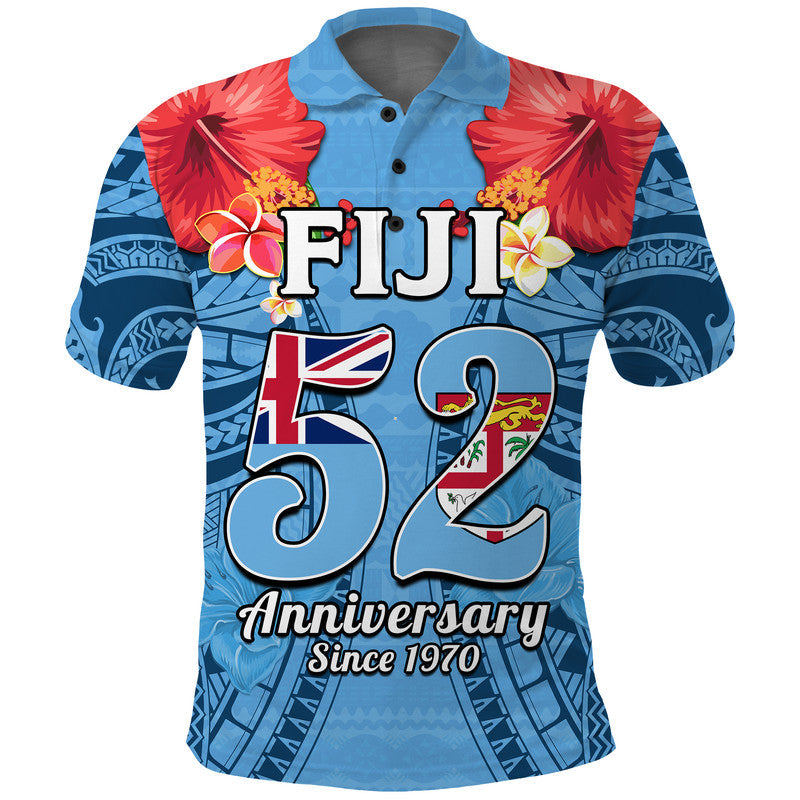 Fiji 1970 Polo Shirt Happy 52 Years Independence Anniversary - Wonder Print Shop