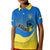 Custom Ukraine Polo Shirt KID National Flag Style - Wonder Print Shop