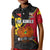 (Custom Text and Number) The Kumuls PNG Polo Shirt Papua New Guinea Polynesian Dynamic Style Black - Wonder Print Shop