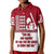 Custom Fathers Day America Dad and Son Baseball Player Polo Shirt Red No.1 - Wonder Print Shop