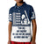 Custom Fathers Day America Dad and Son Baseball Player Polo Shirt Blue No.2 - Wonder Print Shop