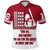 Custom Fathers Day America Dad and Son Baseball Player Polo Shirt Red No.1 - Wonder Print Shop