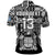 (Custom Text and Number) Fiji Rugby Polo Shirt Flying Fijians Black Tapa Pattern LT13 - Wonder Print Shop