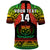 Custom Text And Number Samoa Rugby Polo Shirt Teuila Torch Ginger Gradient Style - Wonder Print Shop