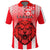 Custom Football LABASA FA Polo Shirt Red Lion Custom Fiji Text and Number LT13 - Wonder Print Shop