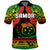 Custom Text And Number Samoa Rugby Polo Shirt Teuila Torch Ginger Gradient Style - Wonder Print Shop