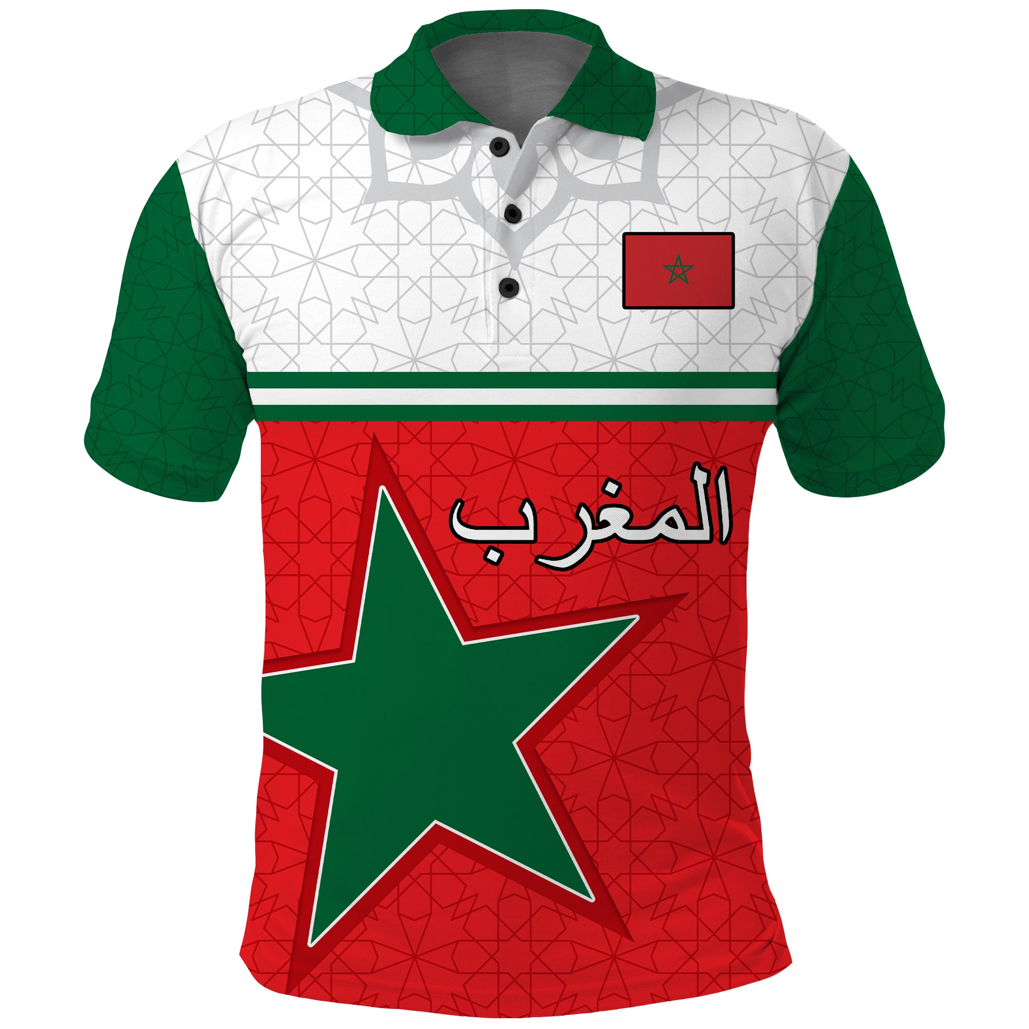 Custom Morocco Polo Shirt Original LT13 - Wonder Print Shop