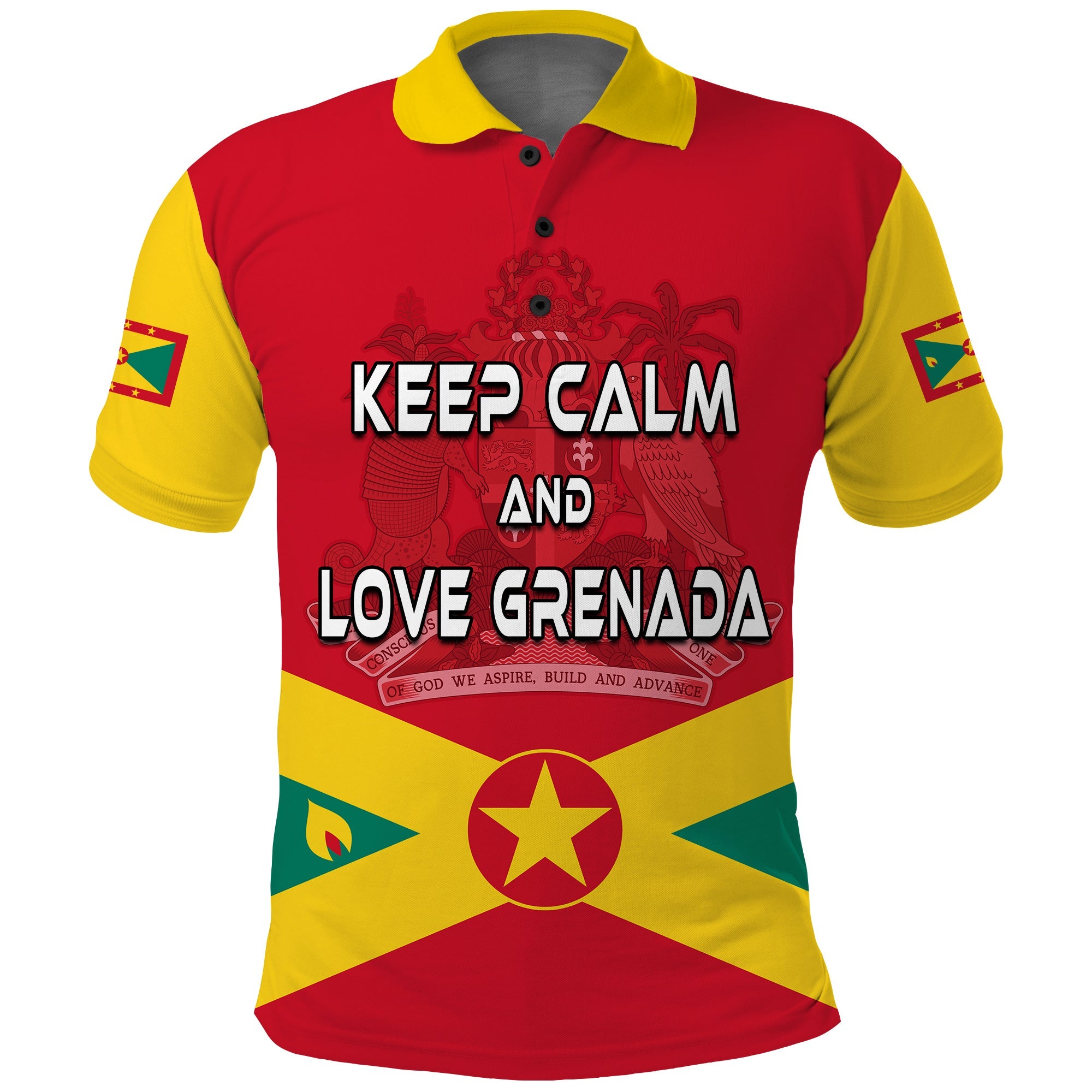 Grenada Polo Shirt Keep Calm and Love Grenada LT13 - Wonder Print Shop