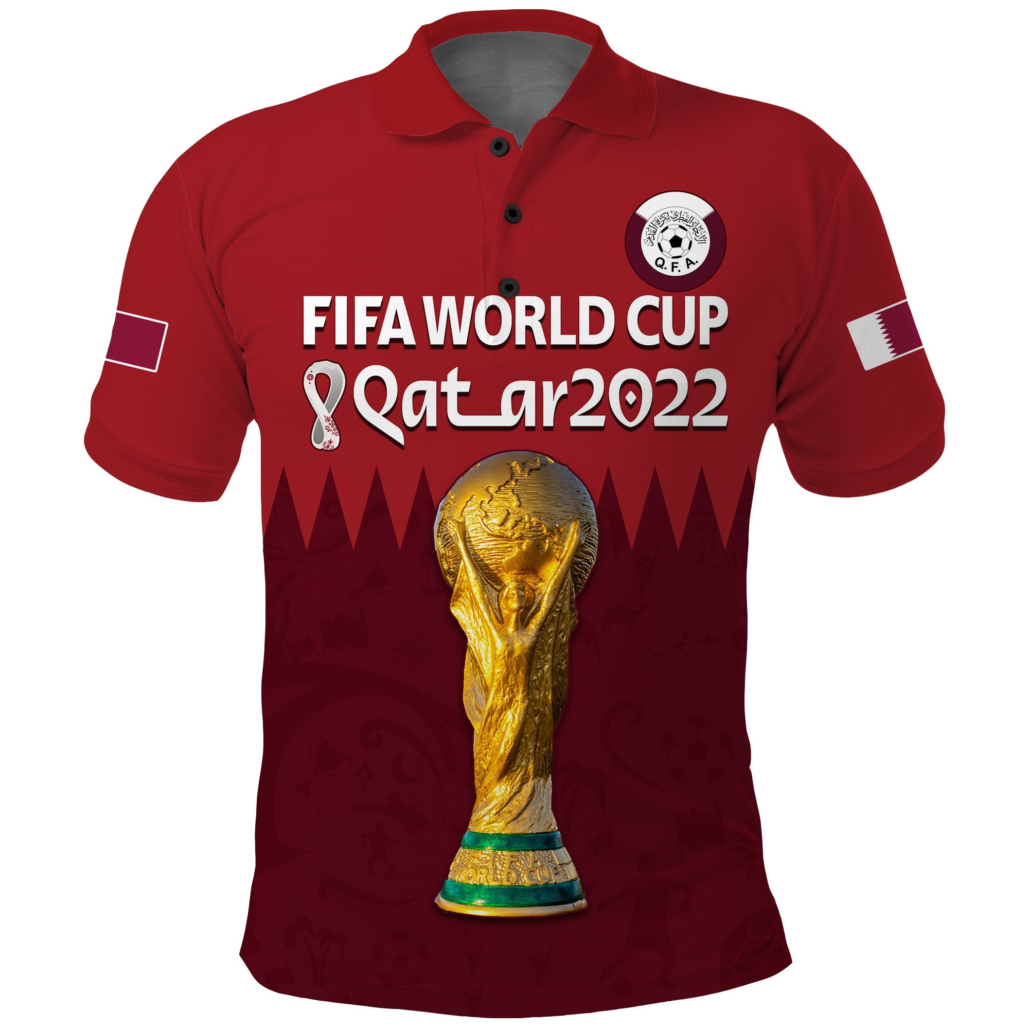 Qatar Football Polo Shirt WC 2022 Style Sporty LT13 - Wonder Print Shop