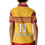 (Custom Text and Number) Sri Lanka Polo Shirt KID Traditional Pattern and Lion Flag LT13 - Wonder Print Shop