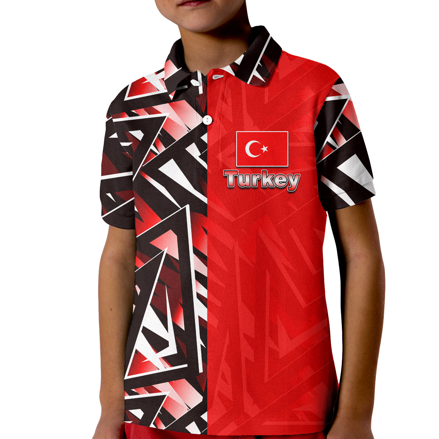 Custom Turkey Polo Shirt KID Sport Style LT6 - Wonder Print Shop