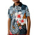 Custom Hawaii Fish Hook Polo Shirt KID Blue Style LT6 - Wonder Print Shop