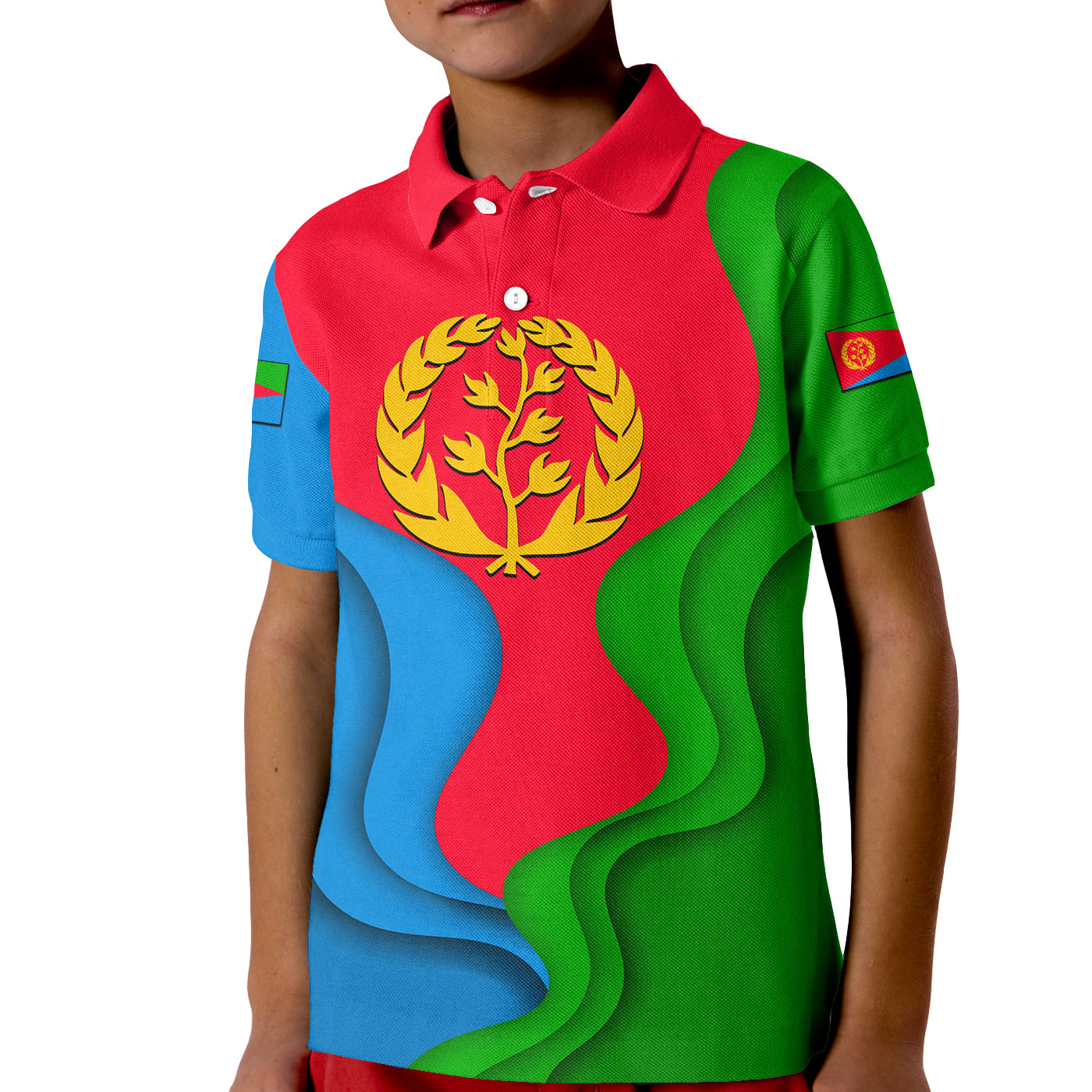 Eritrea Polo Shirt Independence Day KID 2022 Style No.3 LT6 - Wonder Print Shop